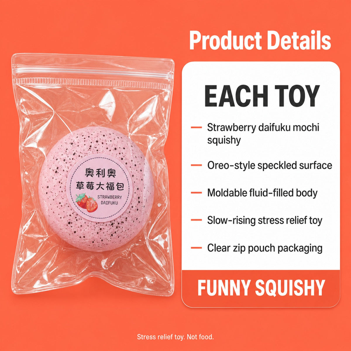 Daifuku Mochi Squishy – as an everyday desk stress-relief fidget