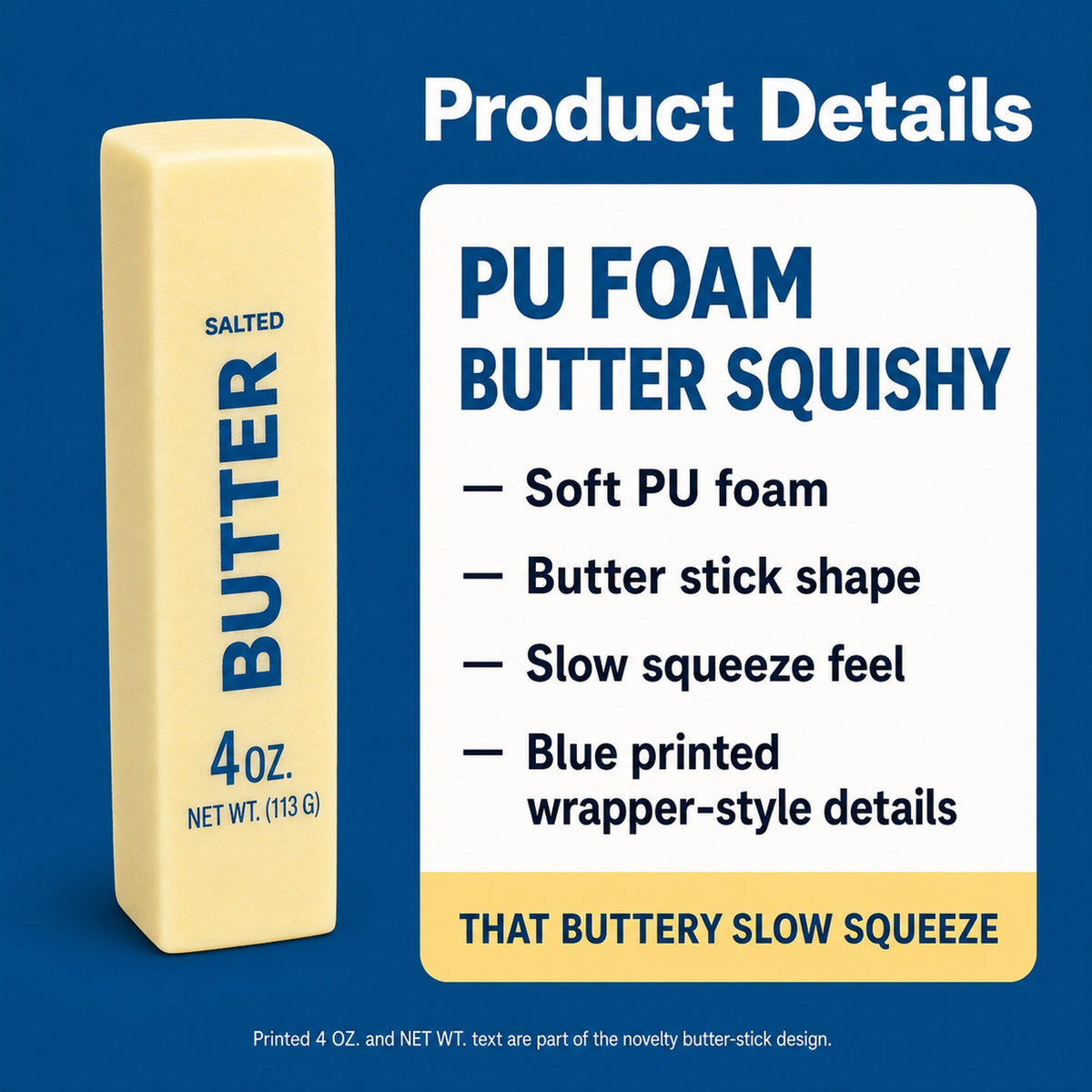 PU Foam Butter Squishy spec
