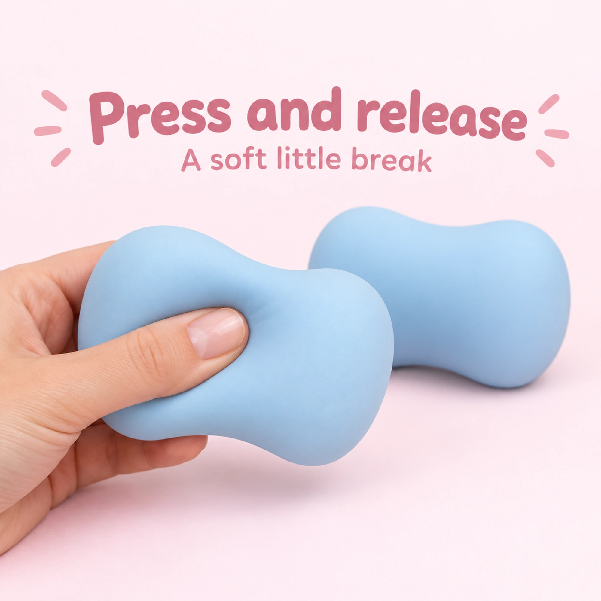 Blue Soap Squishy 2 Pack Slow Rising Squishy Stress Balls — inside