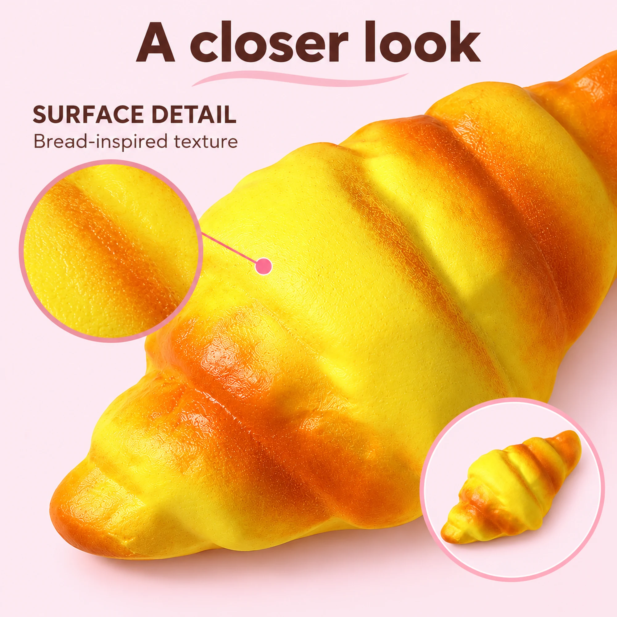 Golden Croissant Squishy (photo 3)