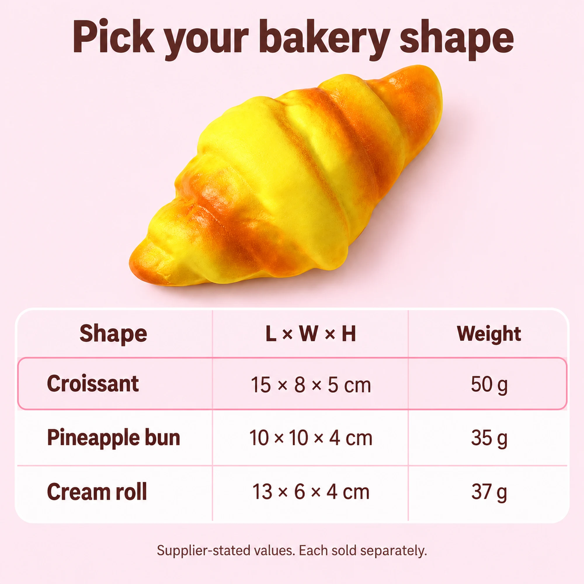 Golden Croissant Squishy (photo 6)