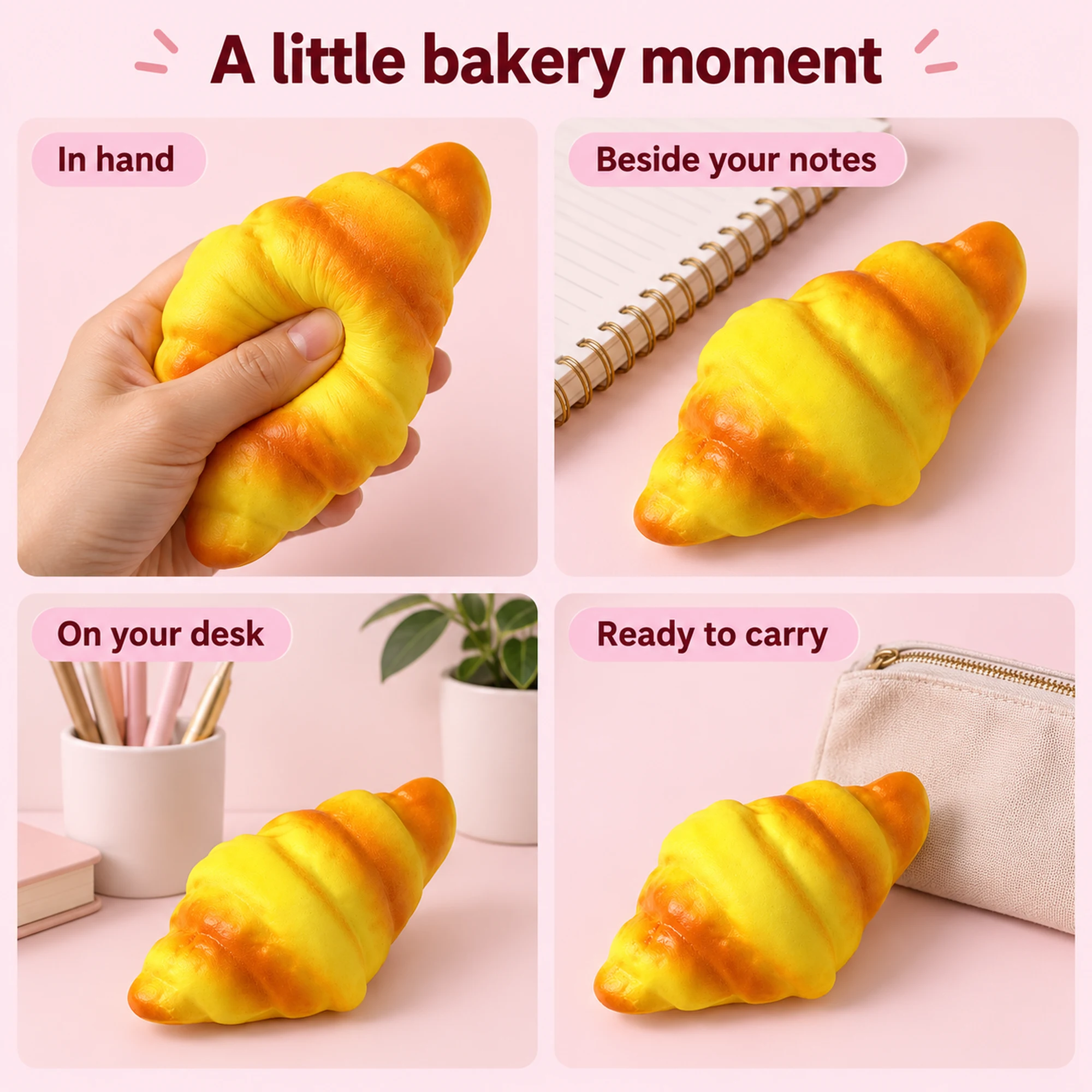 Golden Croissant Squishy (photo 5)