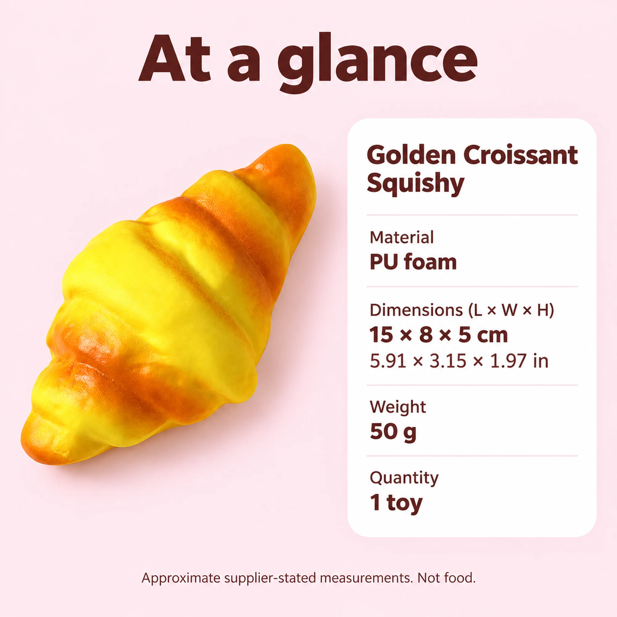 Golden Croissant Squishy (photo 2)