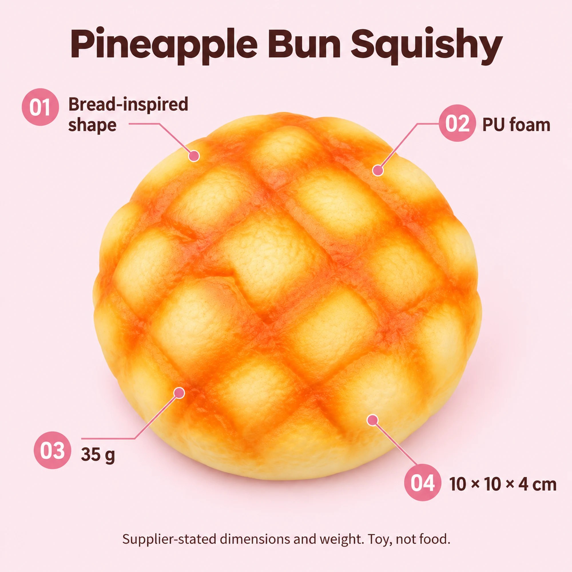 Pineapple Bun Squishy（写真4枚目）