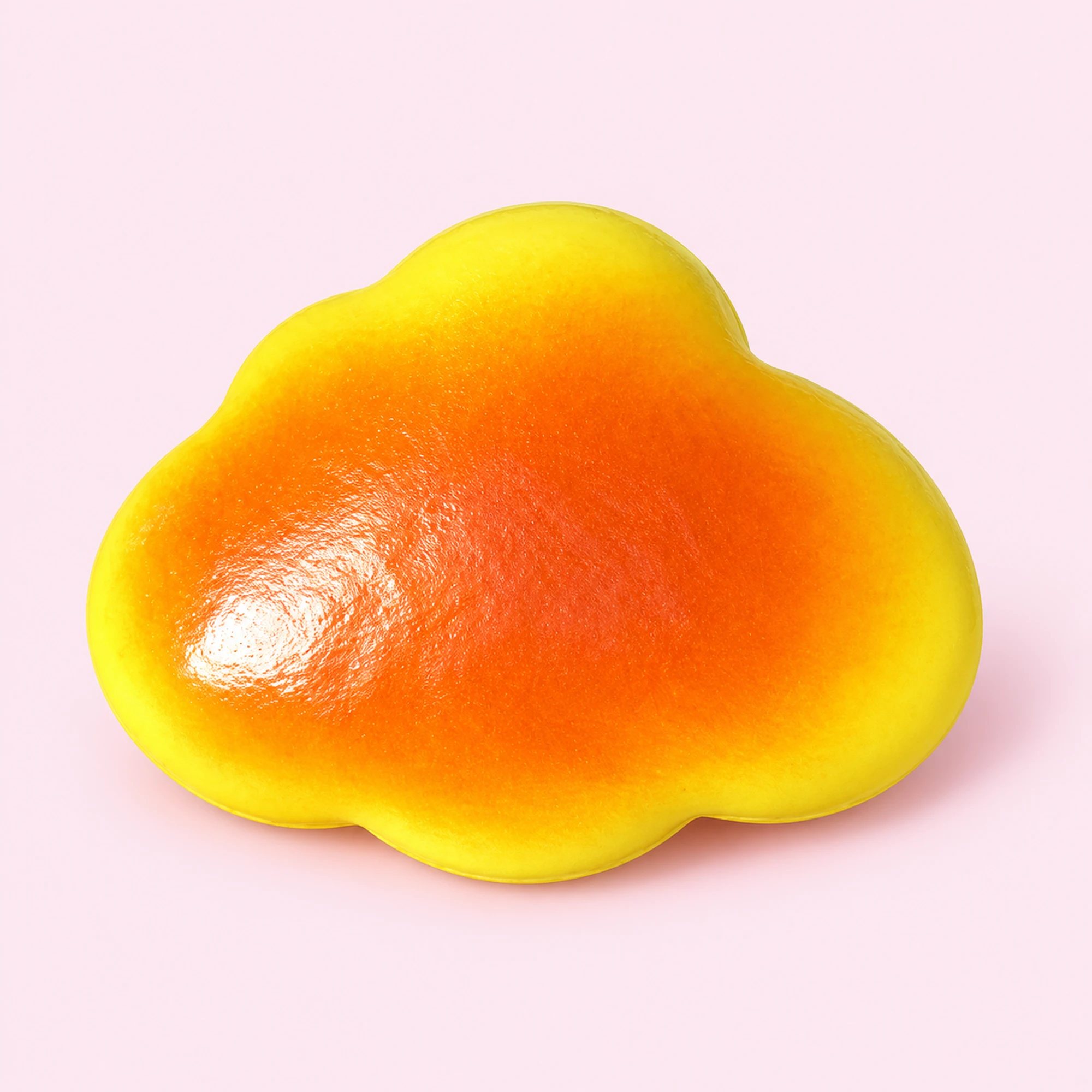 Cloud Bread Squishy — single toy on pale pink