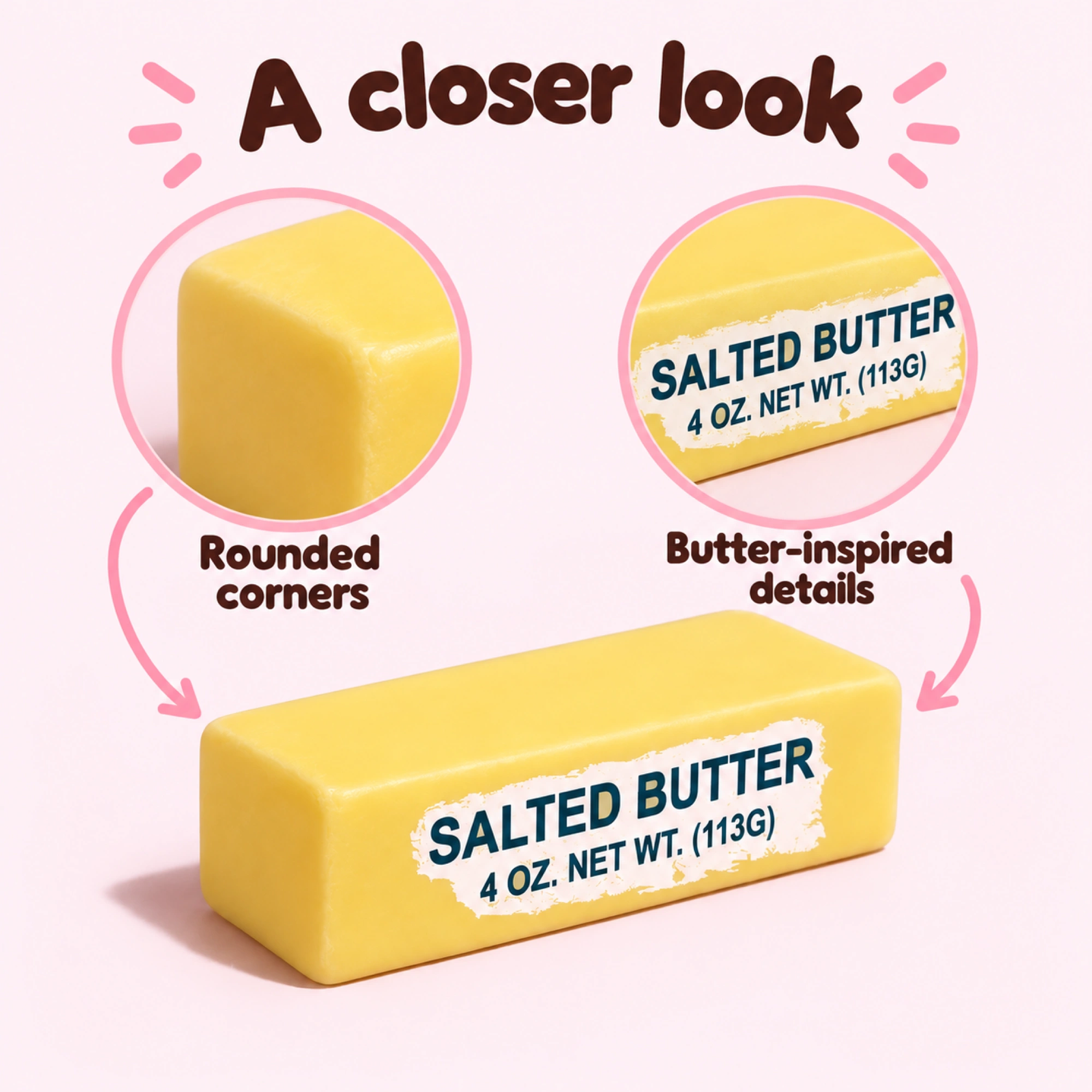 Soft Butter Squishy — Pillowy Slow-Rise Squeeze Toy — details
