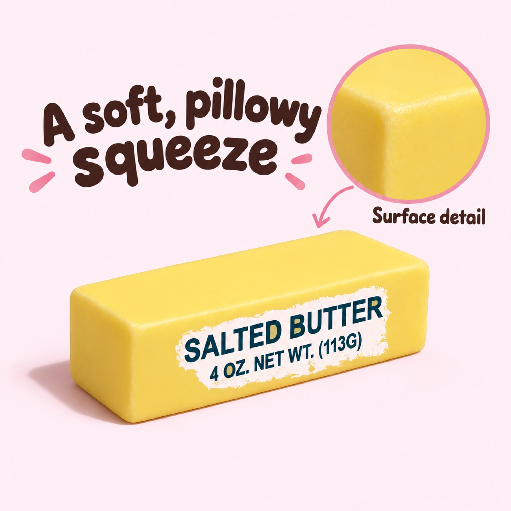 Soft Butter Squishy — Pillowy Slow-Rise Squeeze Toy — inside