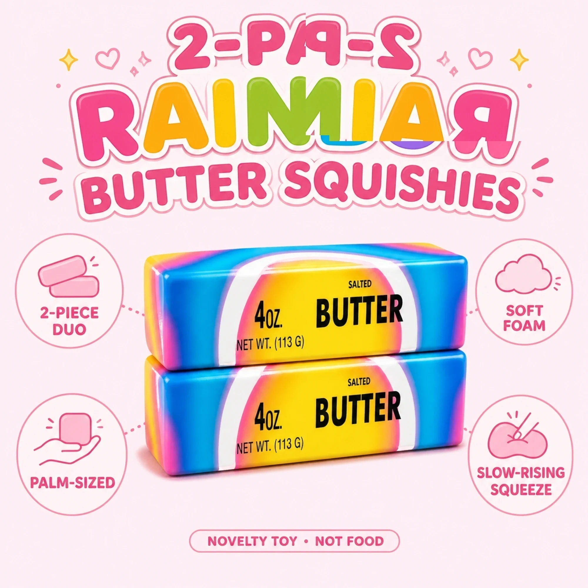 2 Pack Butter Squishy — Keep One, Gift the Other — alternate view