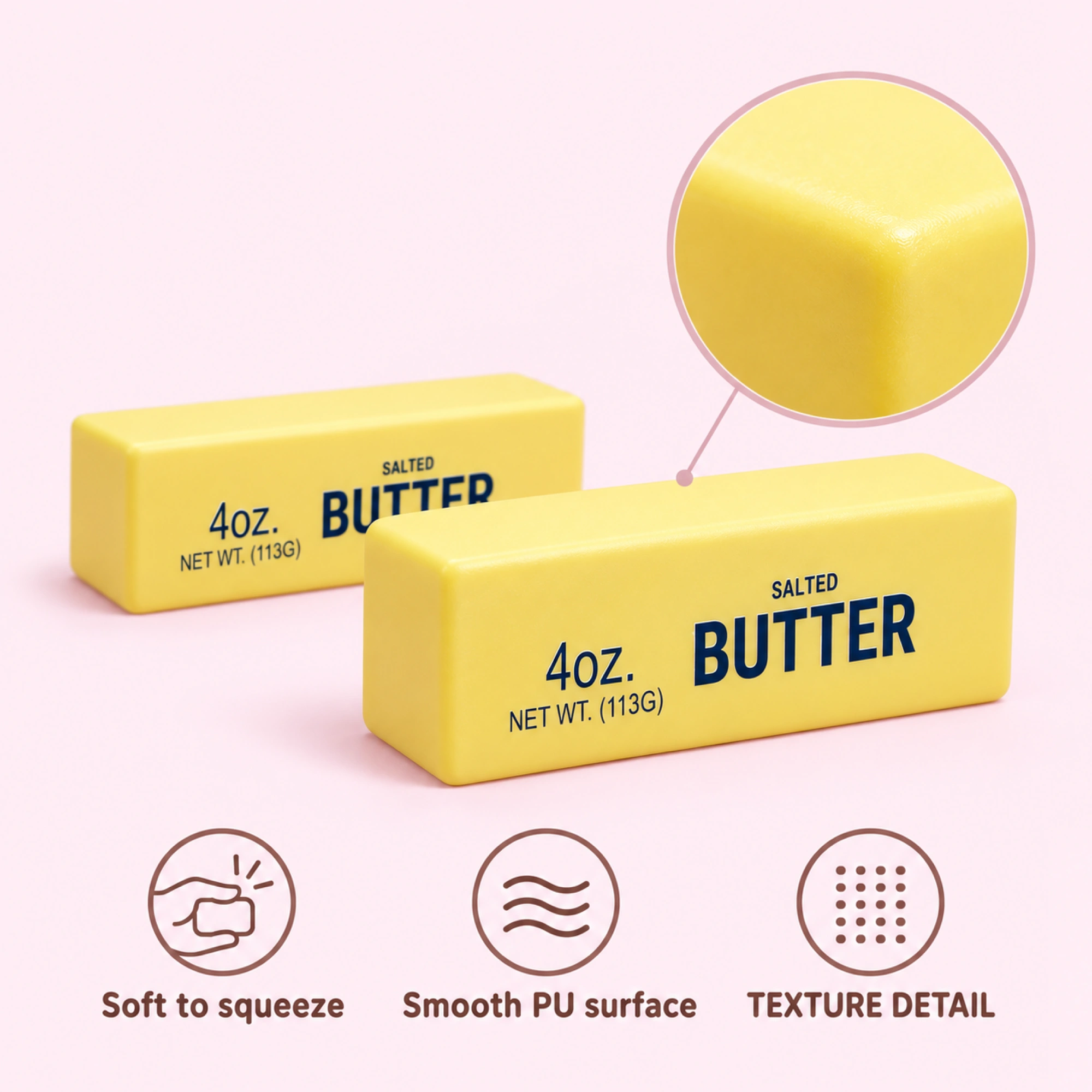 Butter Squishy Slow Rising Stress Toy – Salted Butter Stick (2-Pack) — inside