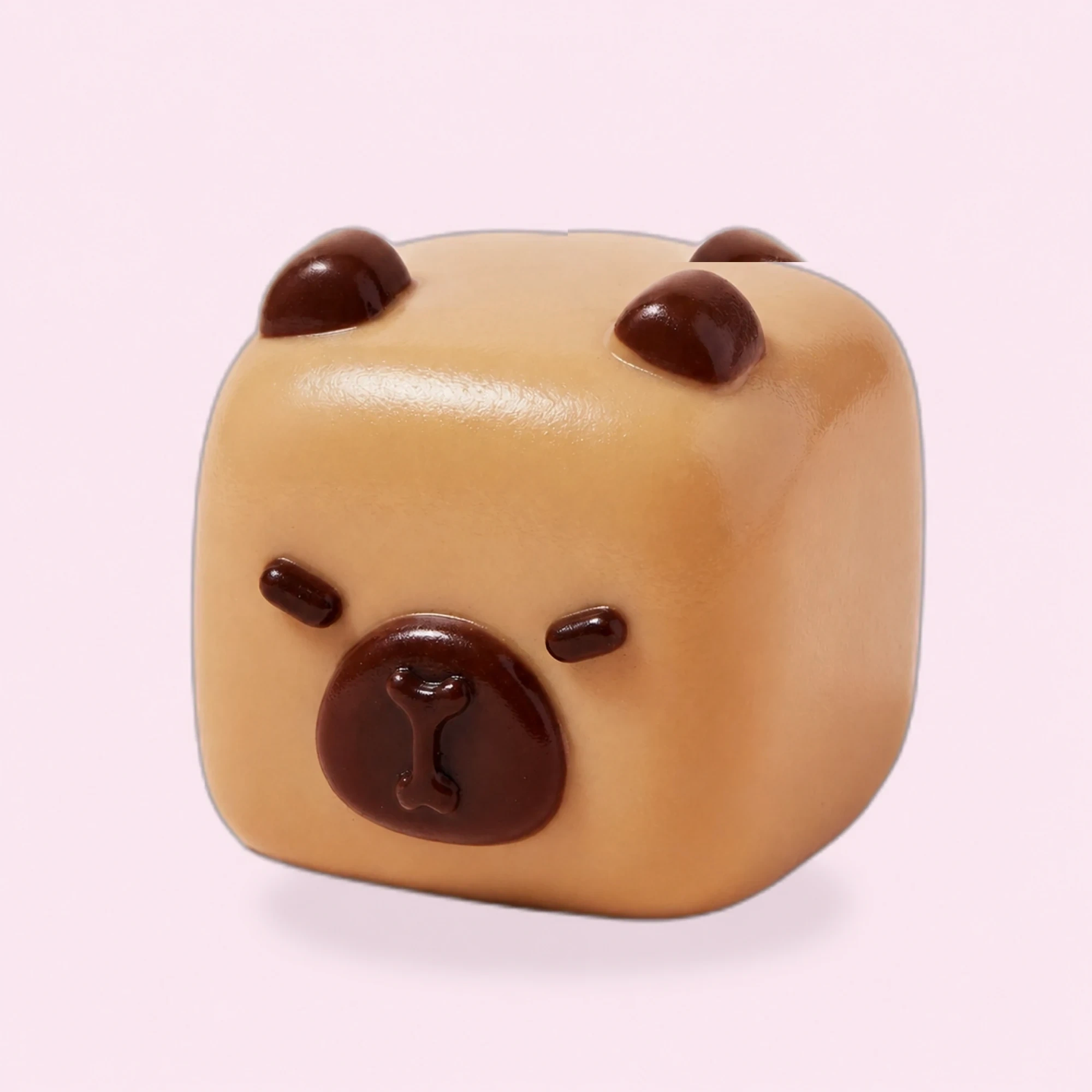 Mochi Capybara Squishy Cube Soft Squeeze Stress Relief Toy — alternate view