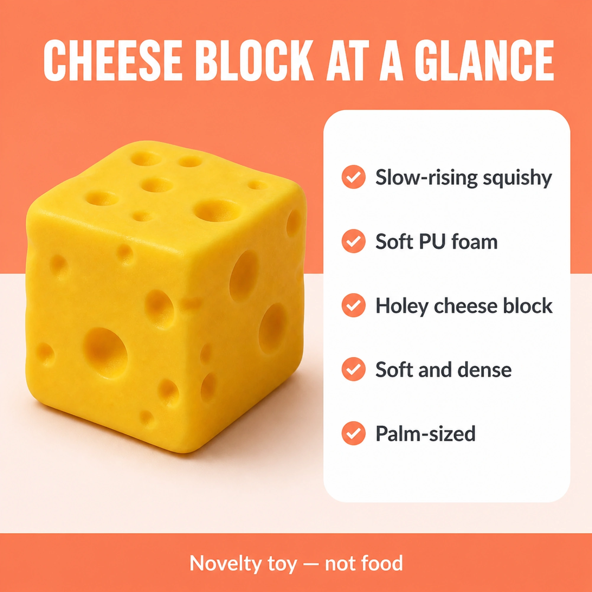 Cheese block slow-rising PU foam specifications