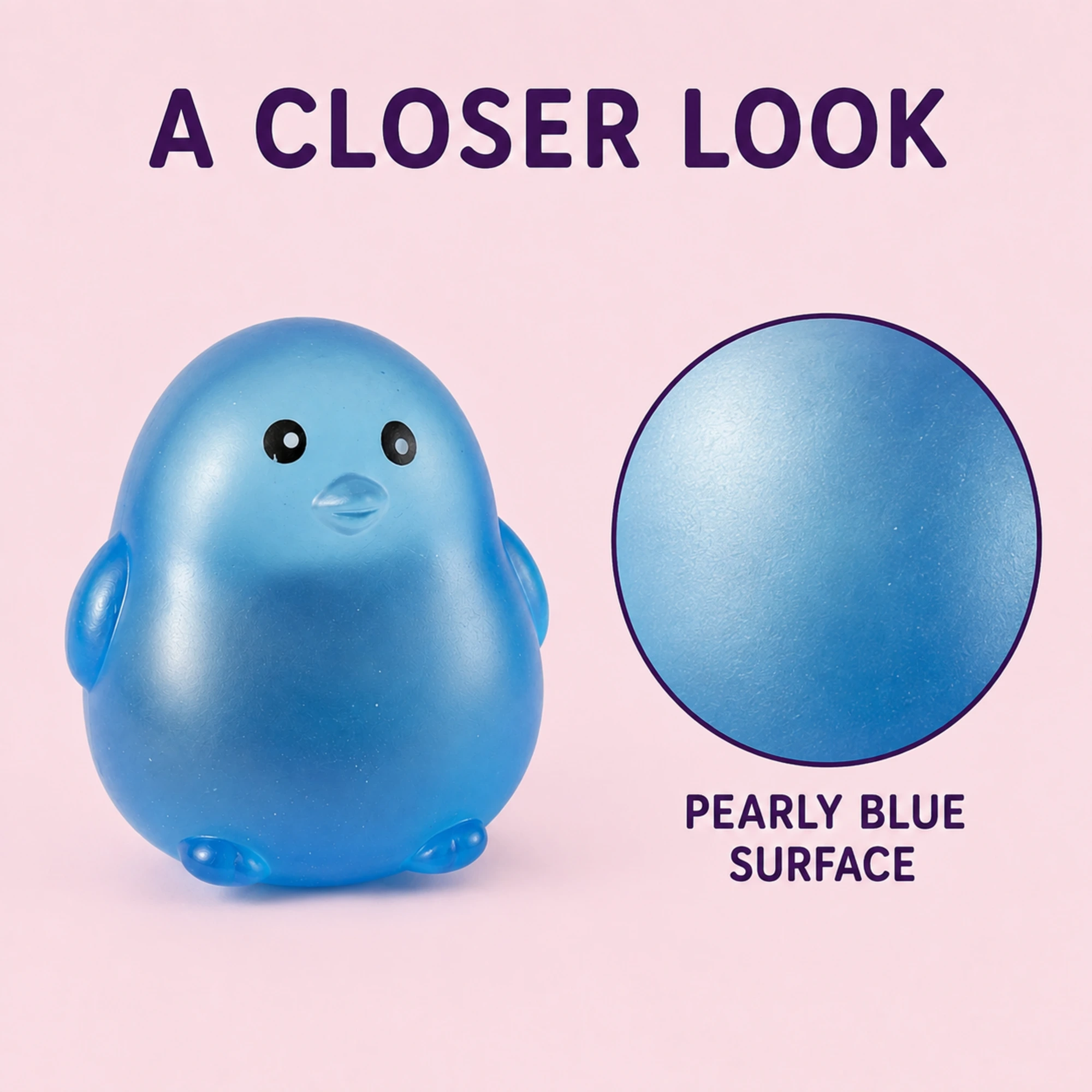Blue chick squishy texture