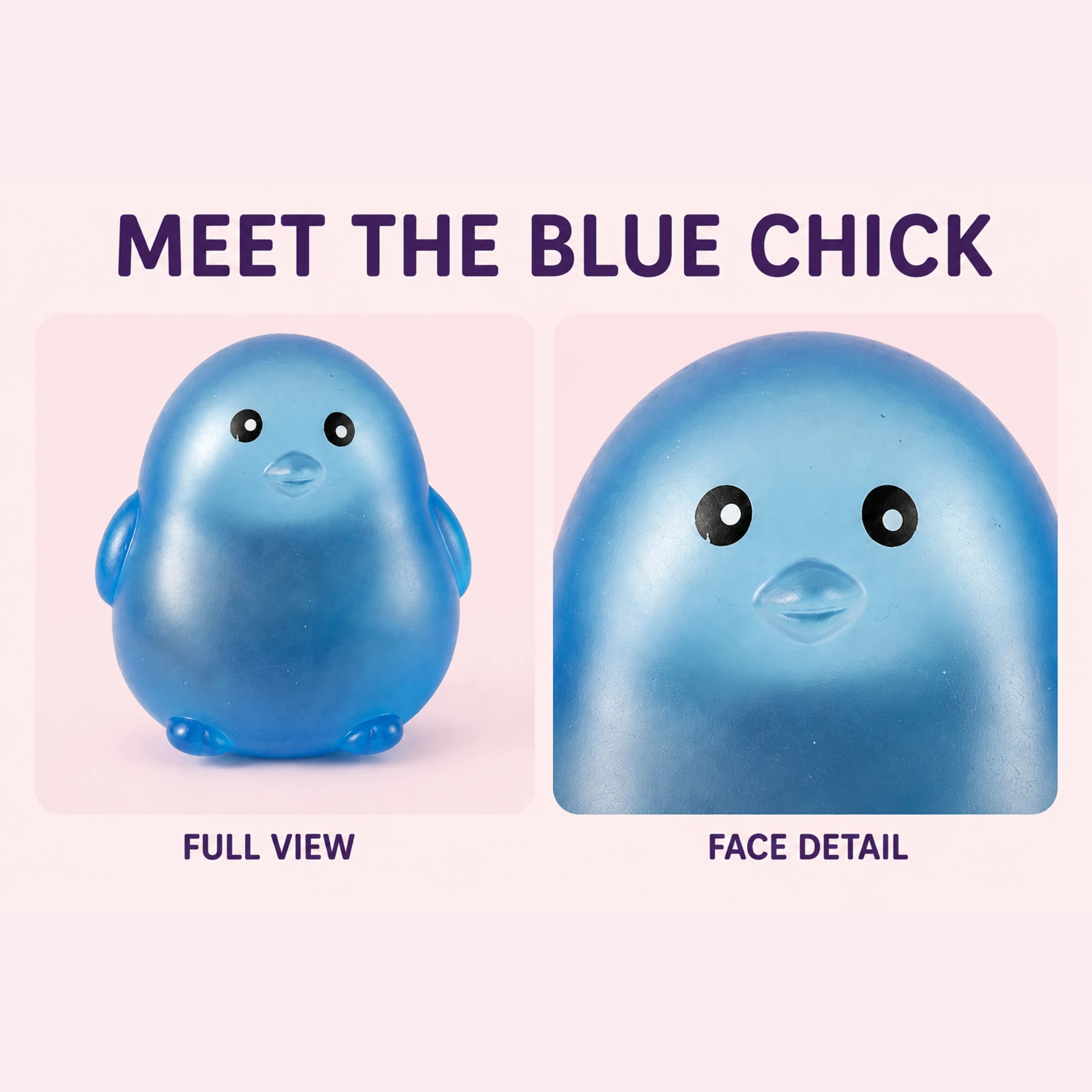 Blue chick squishy contents