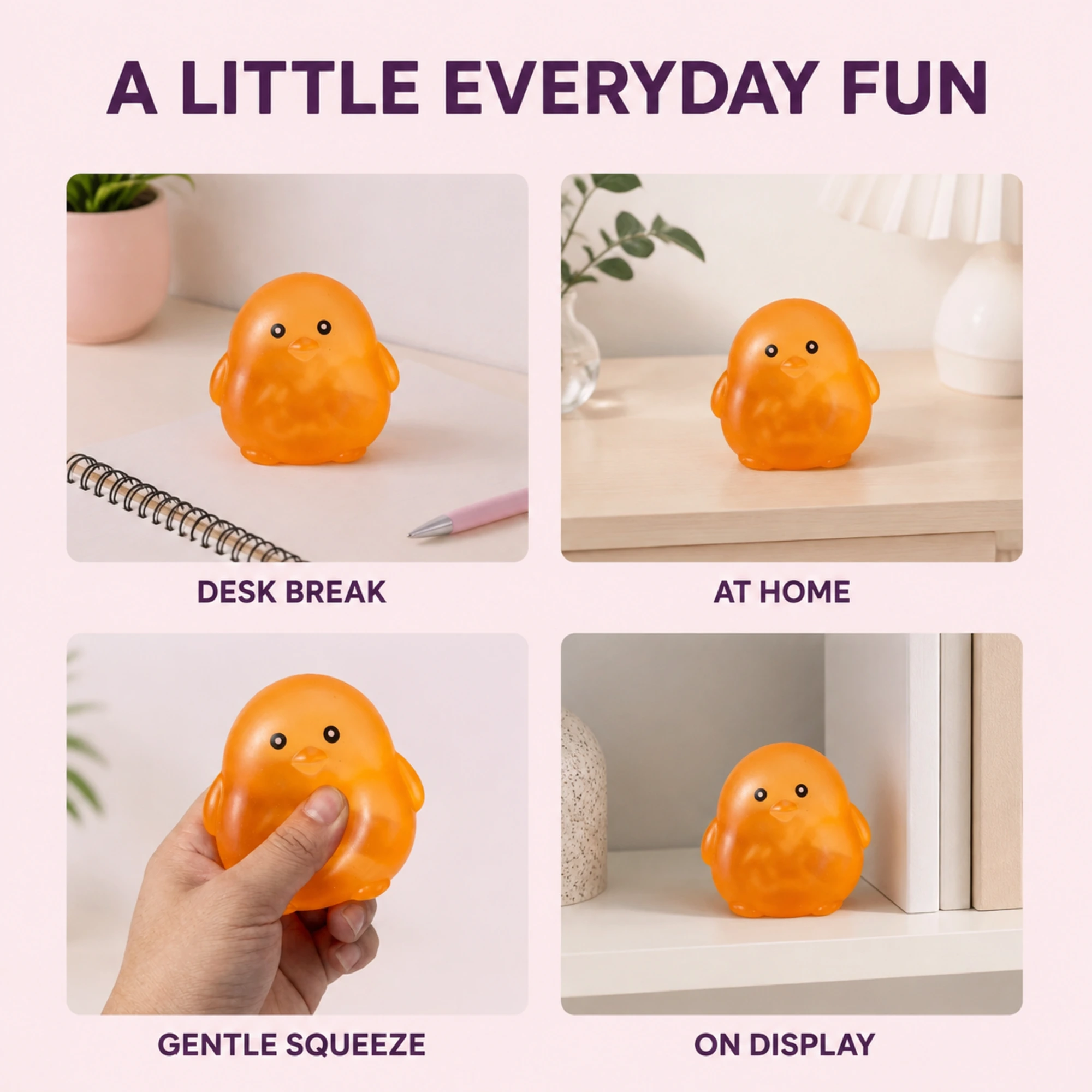 Orange chick squishy lifestyle