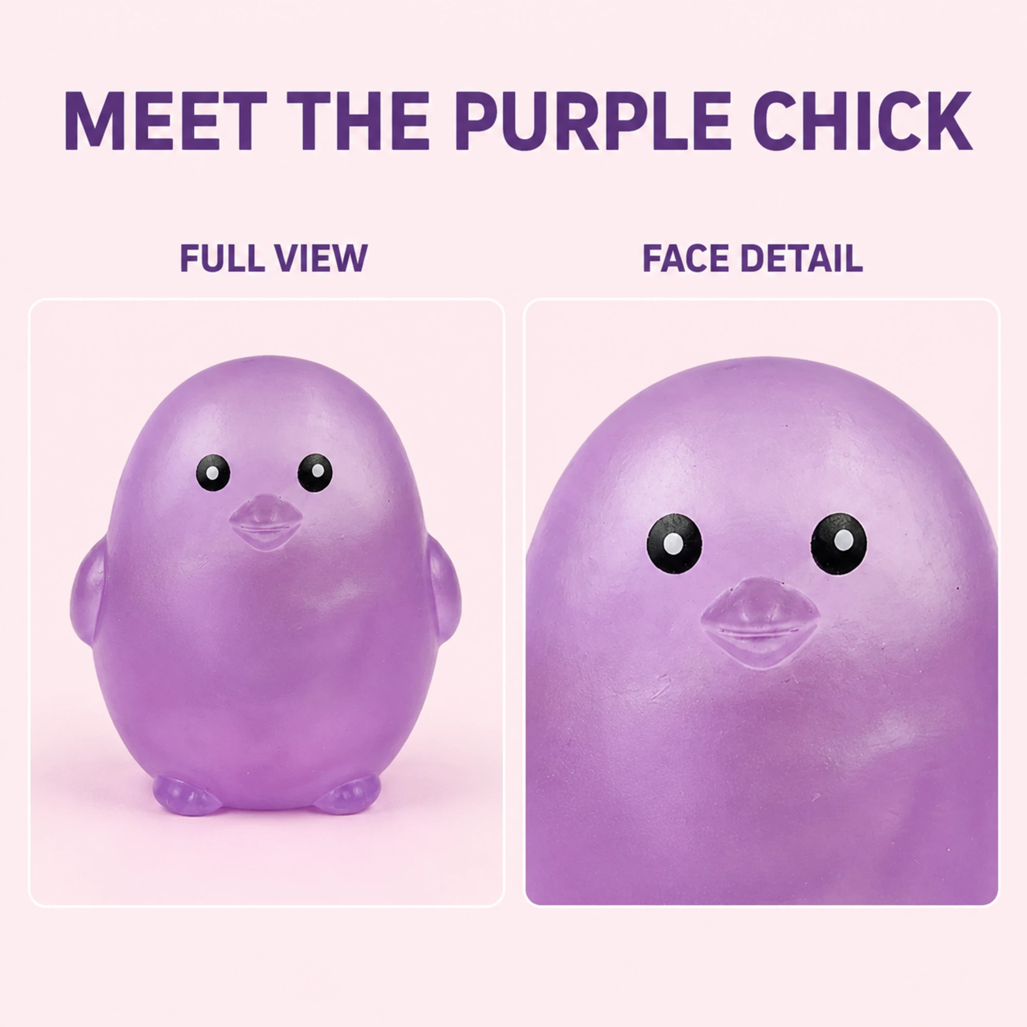 Purple chick squishy contents