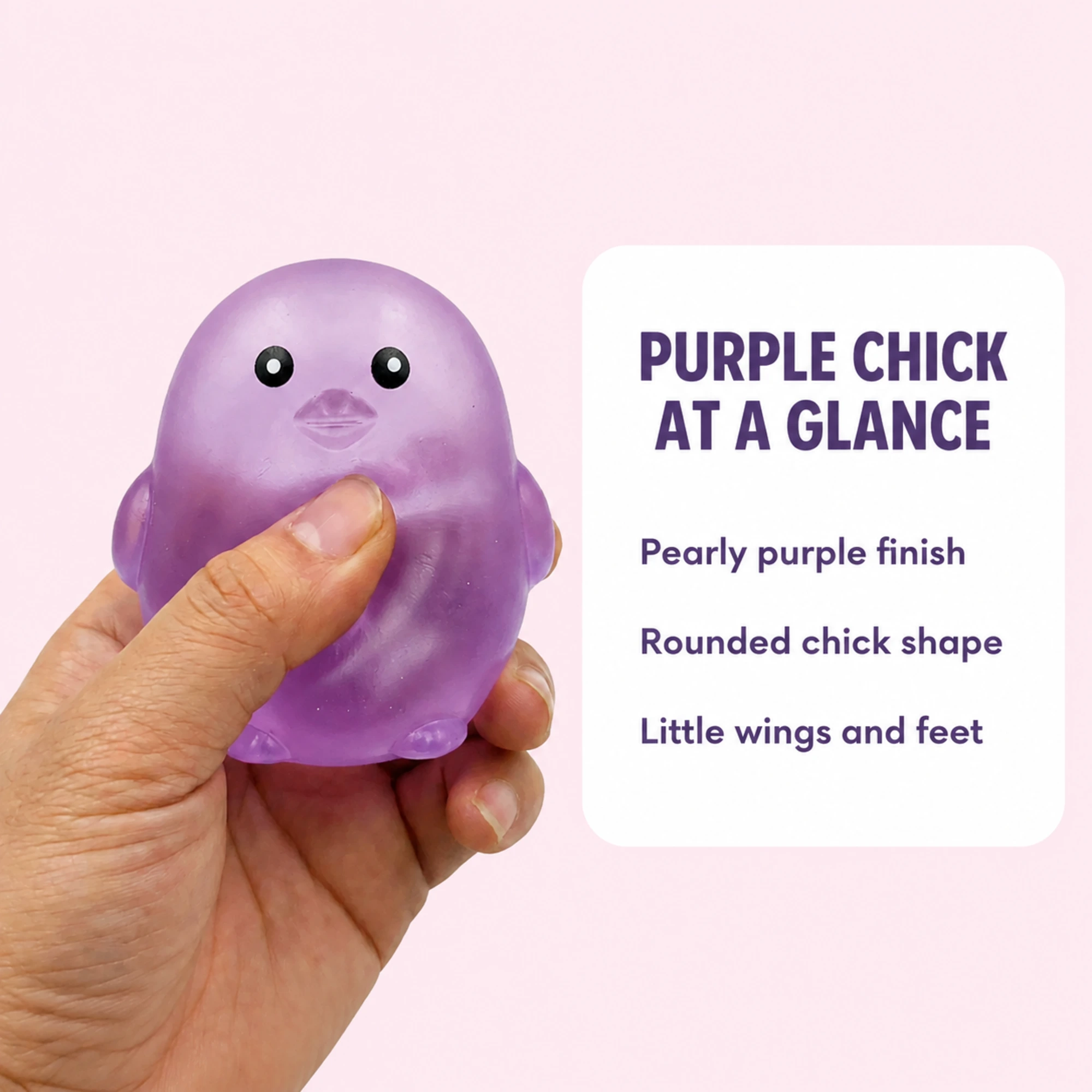 Purple chick squishy spec
