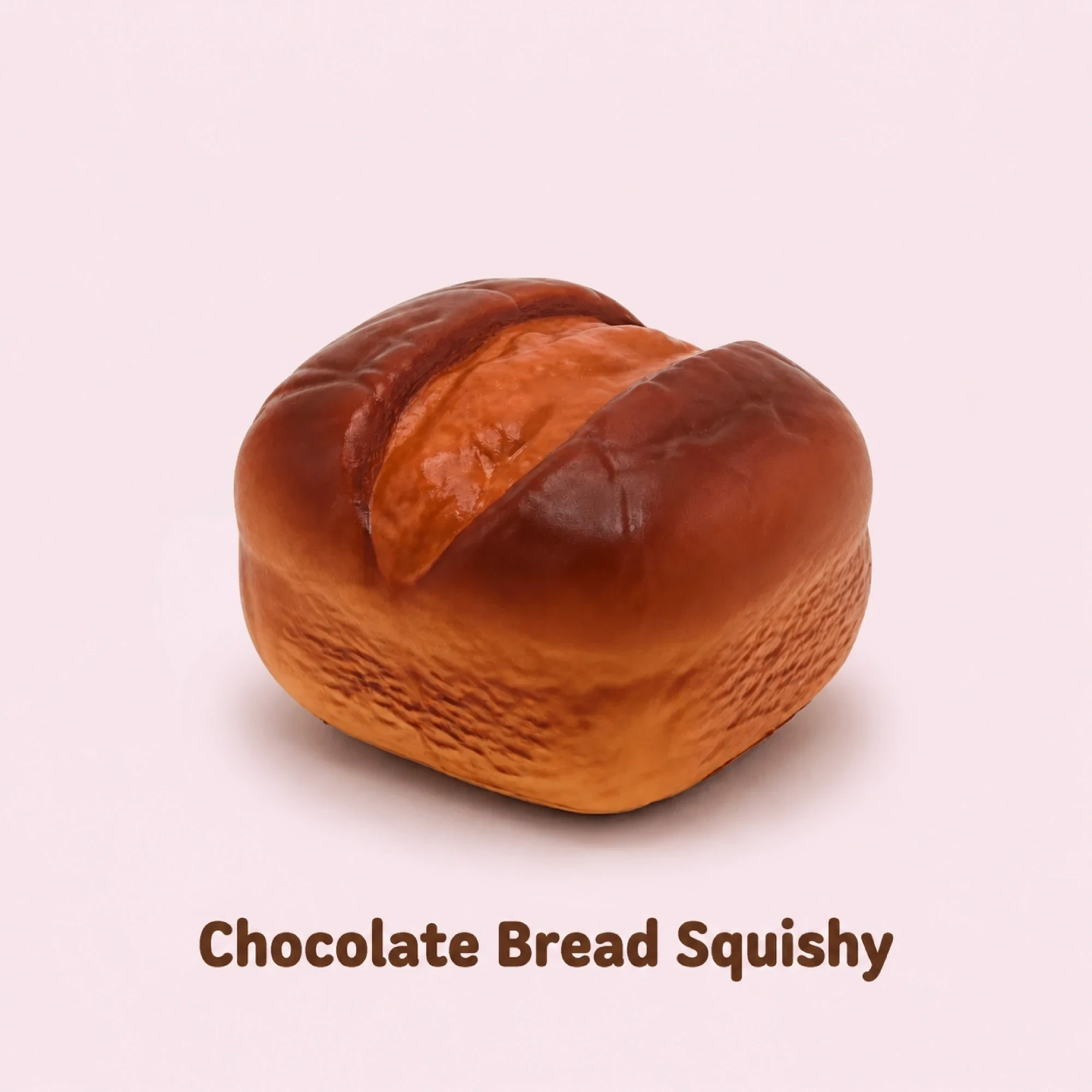 Chocolate bread squishy — clean product overview