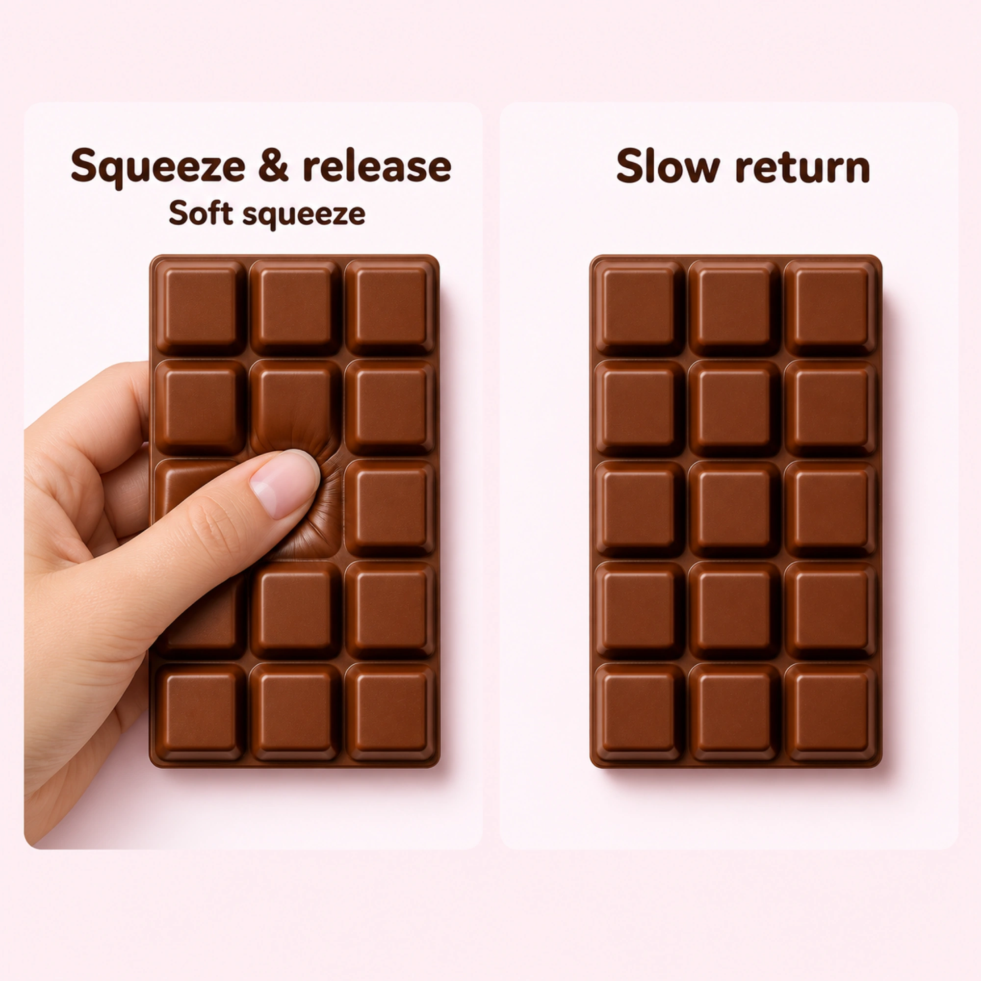 Chocolate Bar Squishy – Slow Rising Sensory Fidget Toy (1 Pc) — comparison