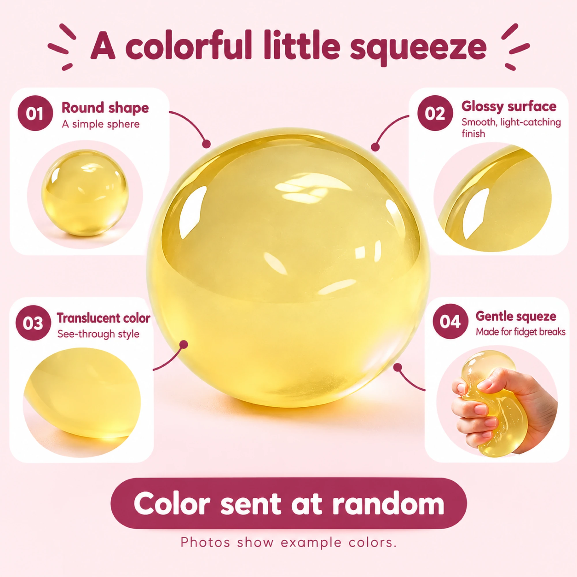Scented Coconut Oil Squishy, Soft Tropical Squeeze — alternate view