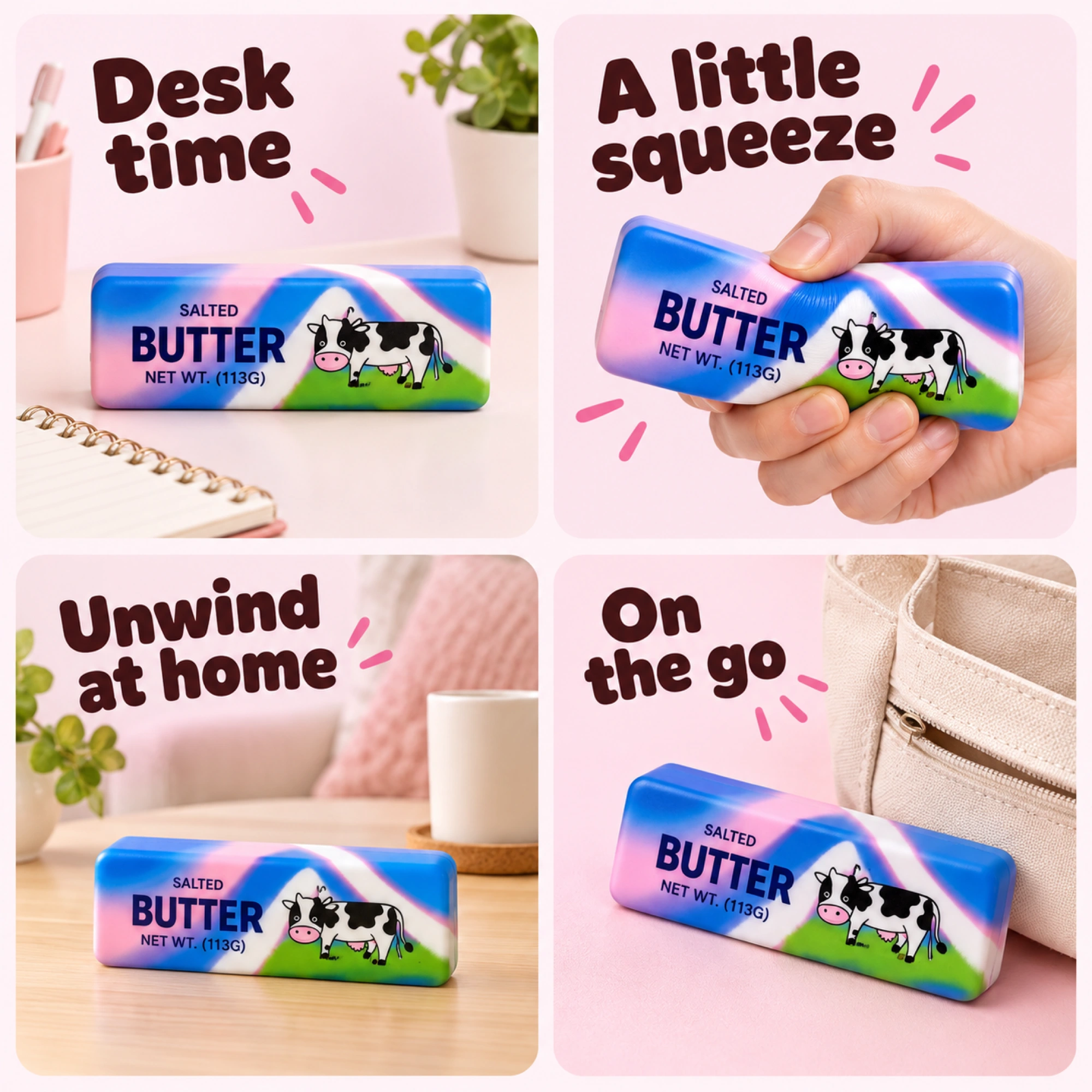 Sensory Squishy Toy – Rainbow Butter Stick Anxiety-Relief Fidget — lifestyle