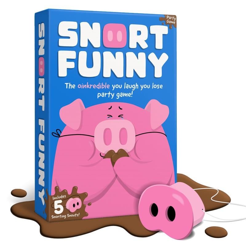 You Laugh You Lose Game – Snort Pig Nose Family Party Game
