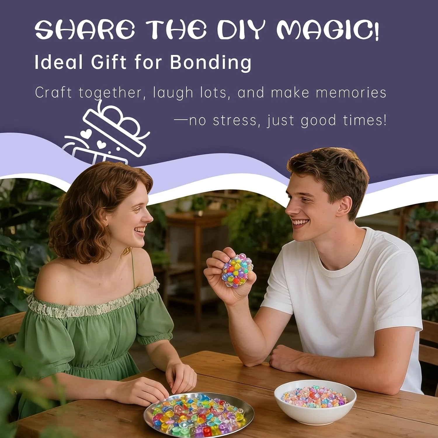 DIY Squishy Making Kit — 15 TPR Stress Ball Skins with Fillers and PumpphotoSuffix