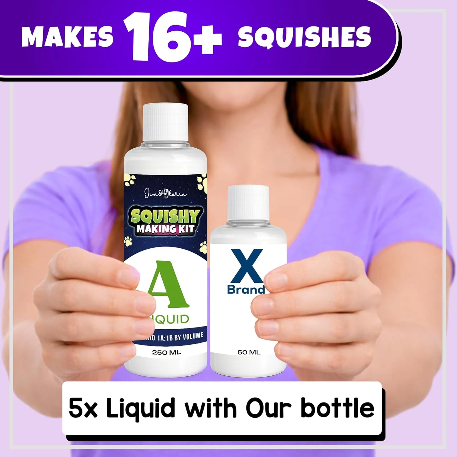 DIY Squishy Making Kit — Liquid Silicone with Paw, Capybara and Bunny MoldsphotoSuffix