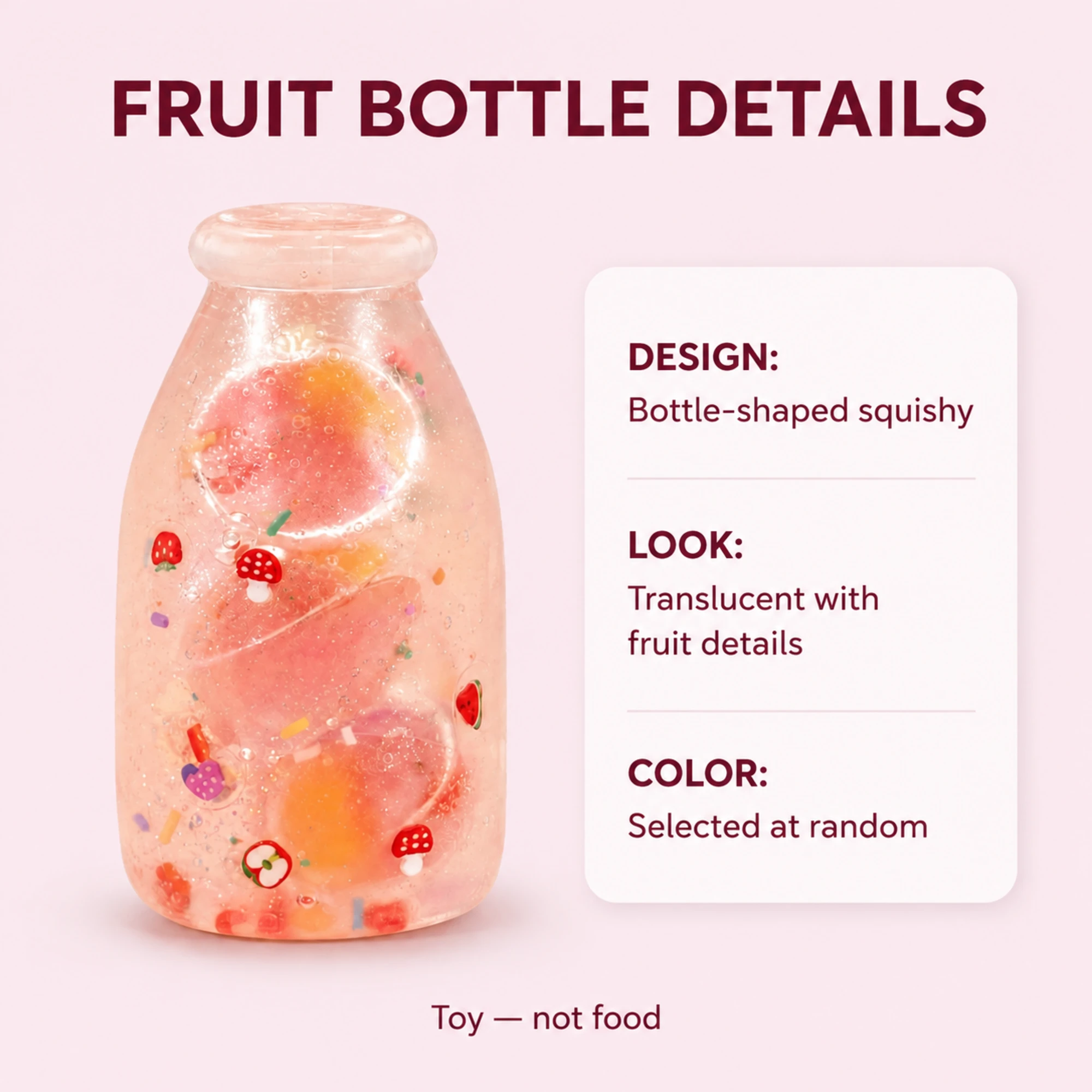 Fruit bottle squishy product-info