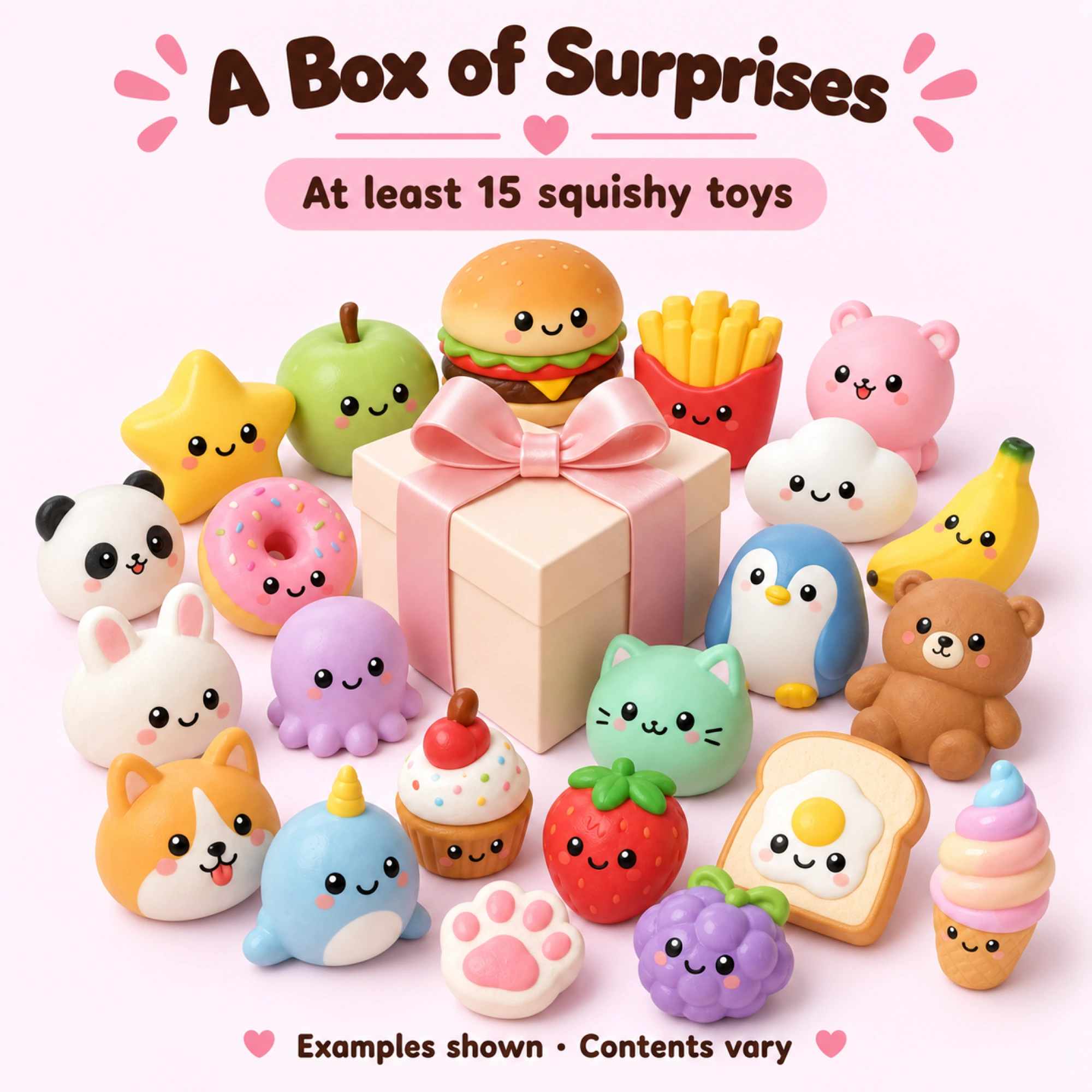 Party Surprise Squishy Mystery Box – 15+ Piece Assortment（写真7枚目）