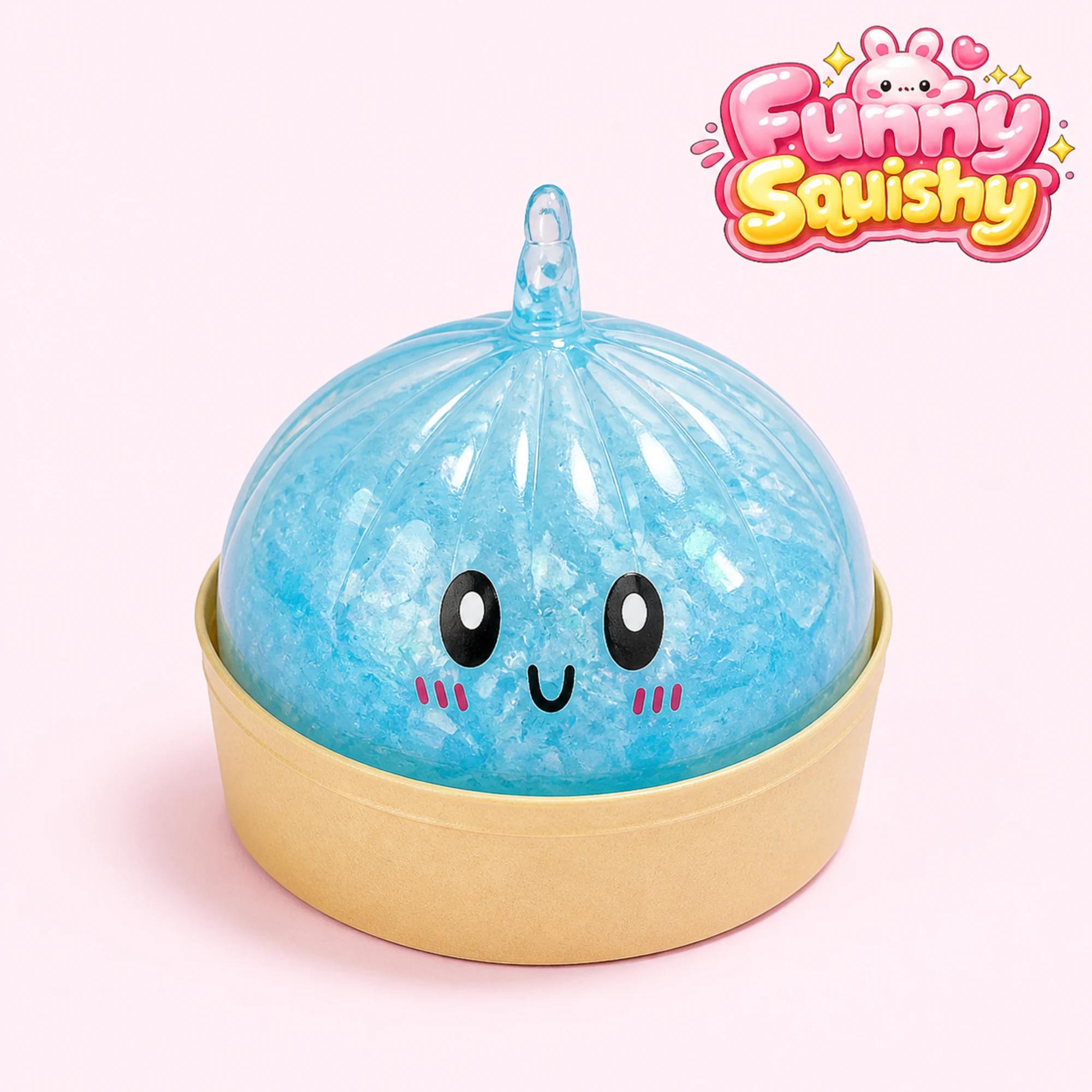 Glitzer-Dumpling-Squishy – 4 Farben zur Auswahl