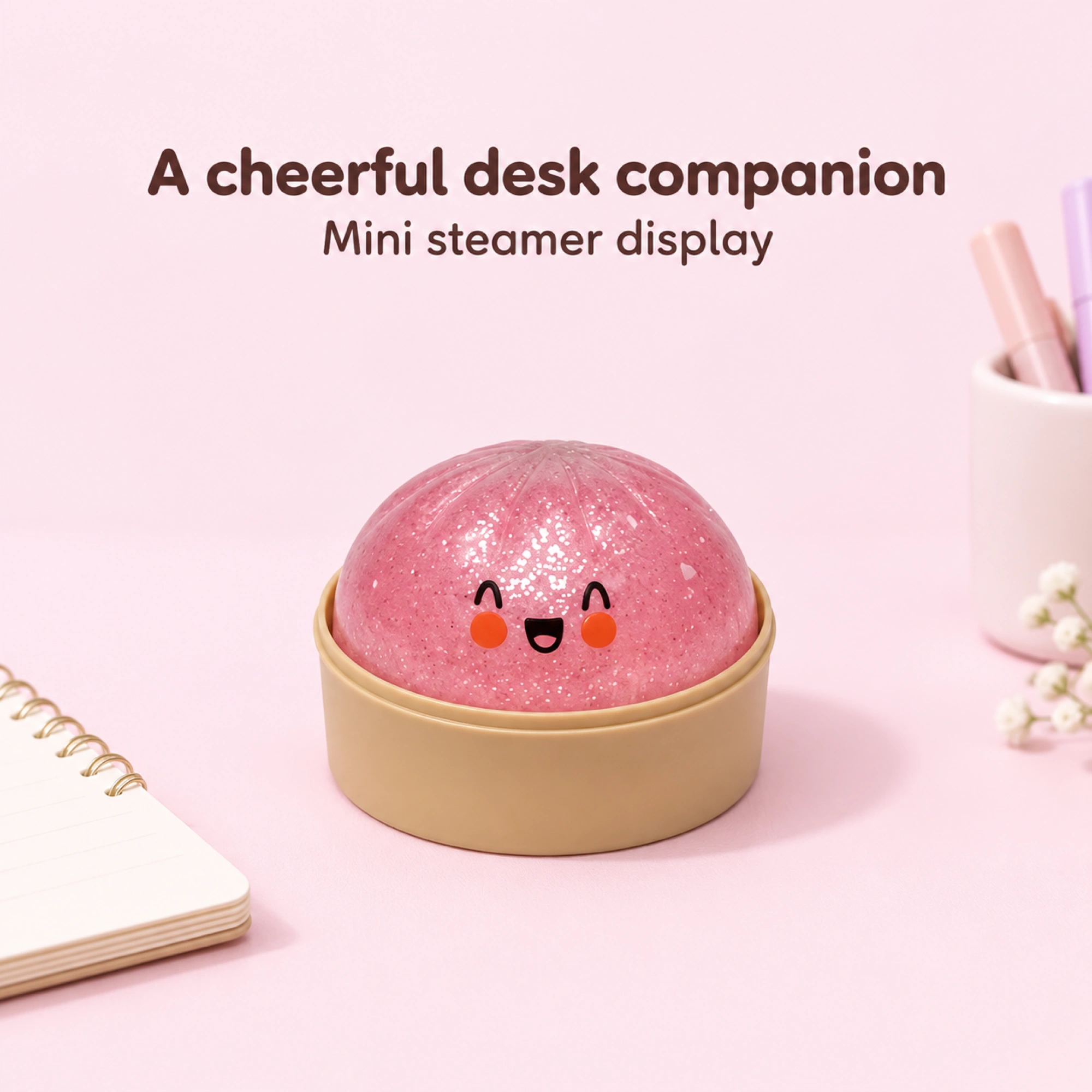 Dumpling Squishy Mystery Box – Glitter Slow-Rising Squeeze Toy — display