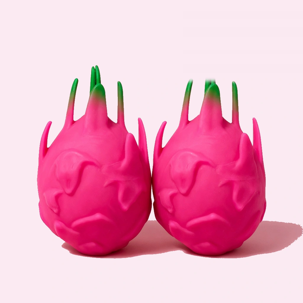 2 Pack Dragon Fruit Squishy Soft Slow Rising Fidget Set