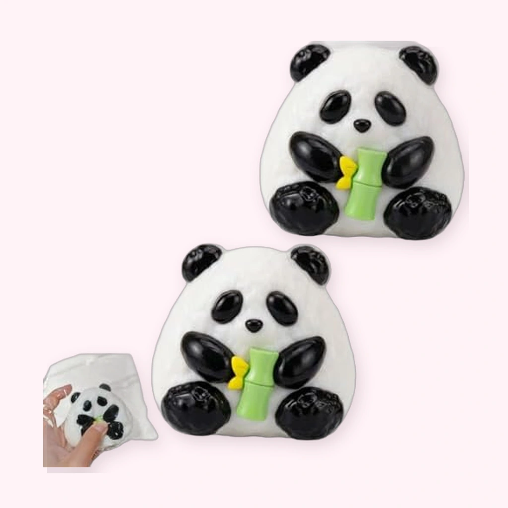 2 Pack Panda Squishy Holding Bamboo Slow Rising Toys