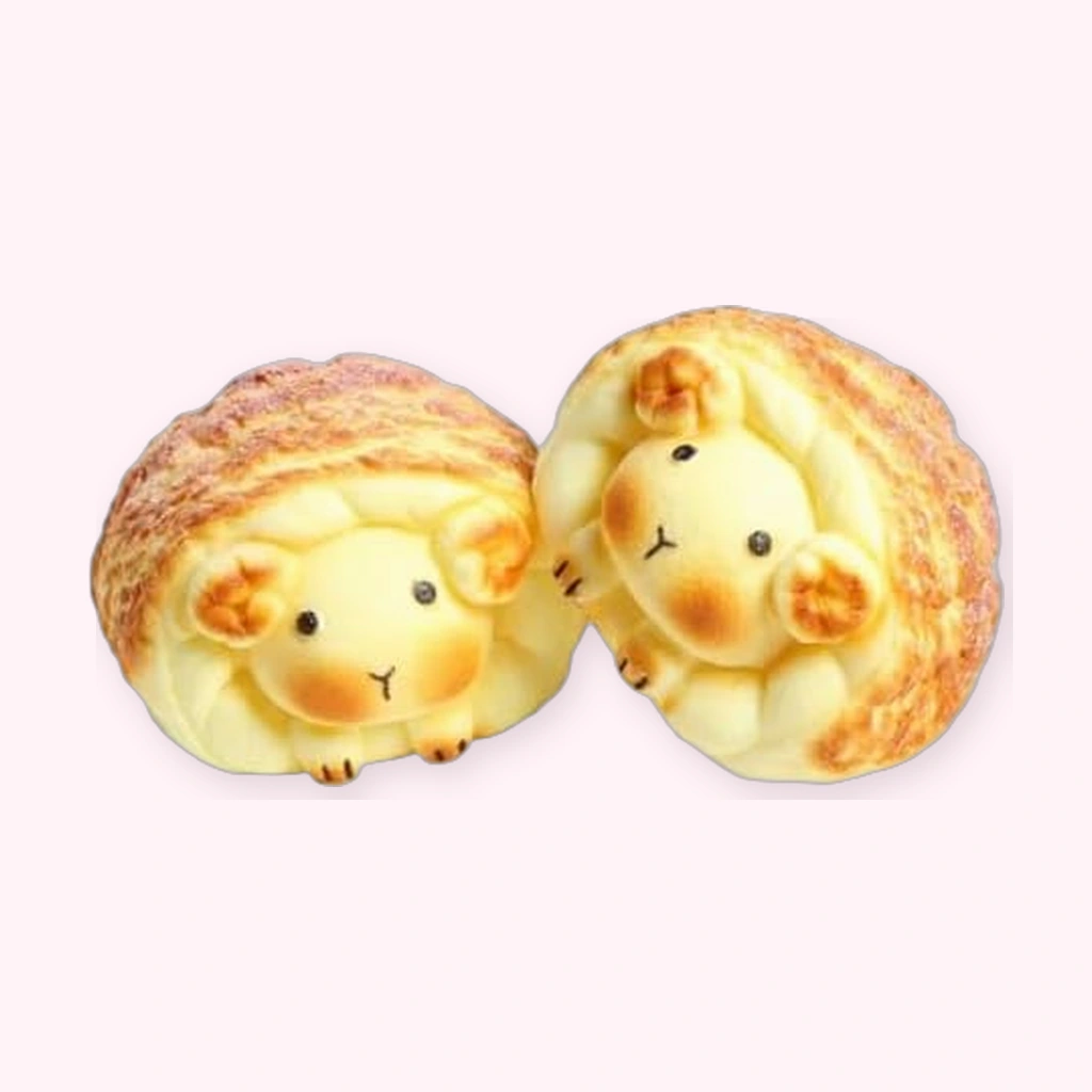 2 Pack Sheep Squishy Soft Slow Rising Bread Squeeze Toys