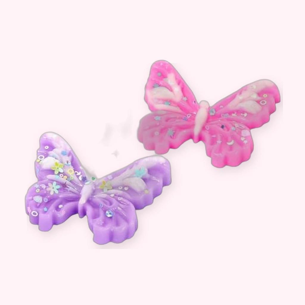 3 Pack Glitter Butterfly squishy som går sakte tilbake til formen Sensory Toy