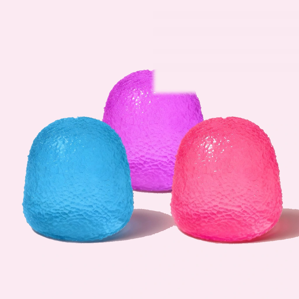 Three gumdrop candy squishy solid squeeze balls