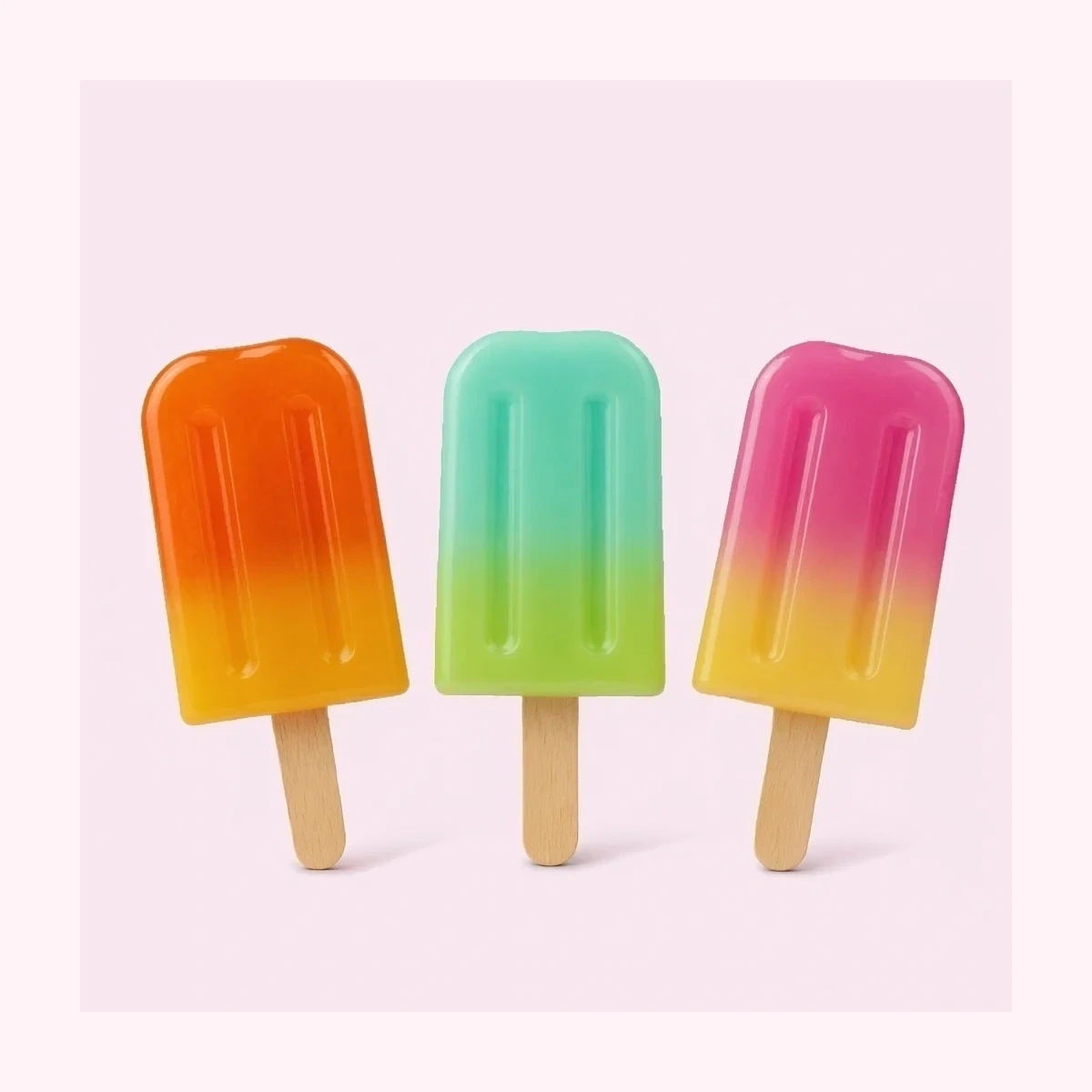 Popsicle skuishi Toys – 3 опаковки с бавно възстановяване във формат Ice Cream Fidget Set | скуиши