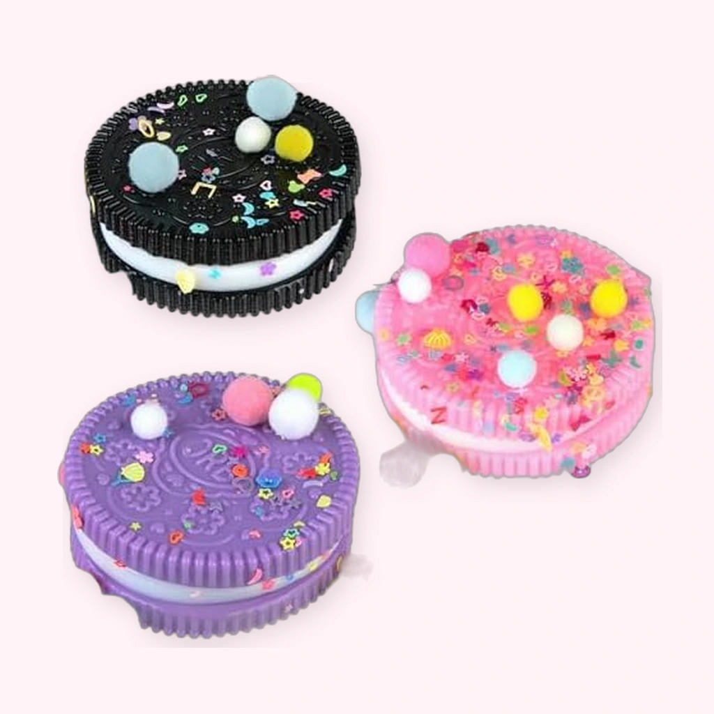 3 Pack Sandwich Squishy Mochi Cookie Slow Rising Fidget Toys