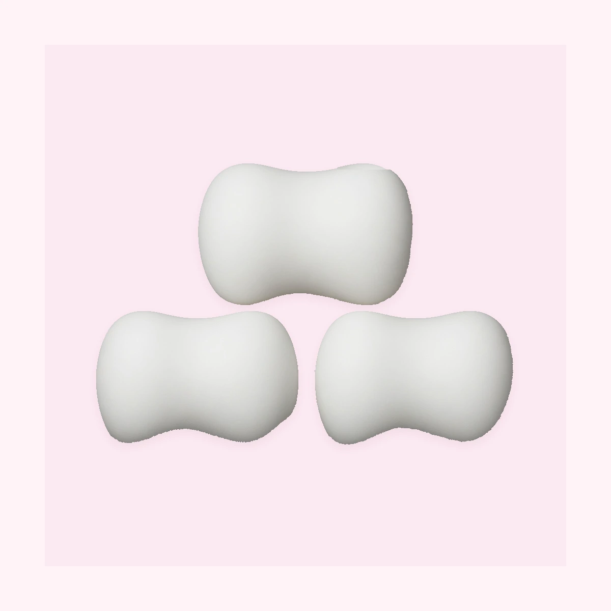 3 Pack White Soap Squishy Slow Rising Squishy Fidget Toys