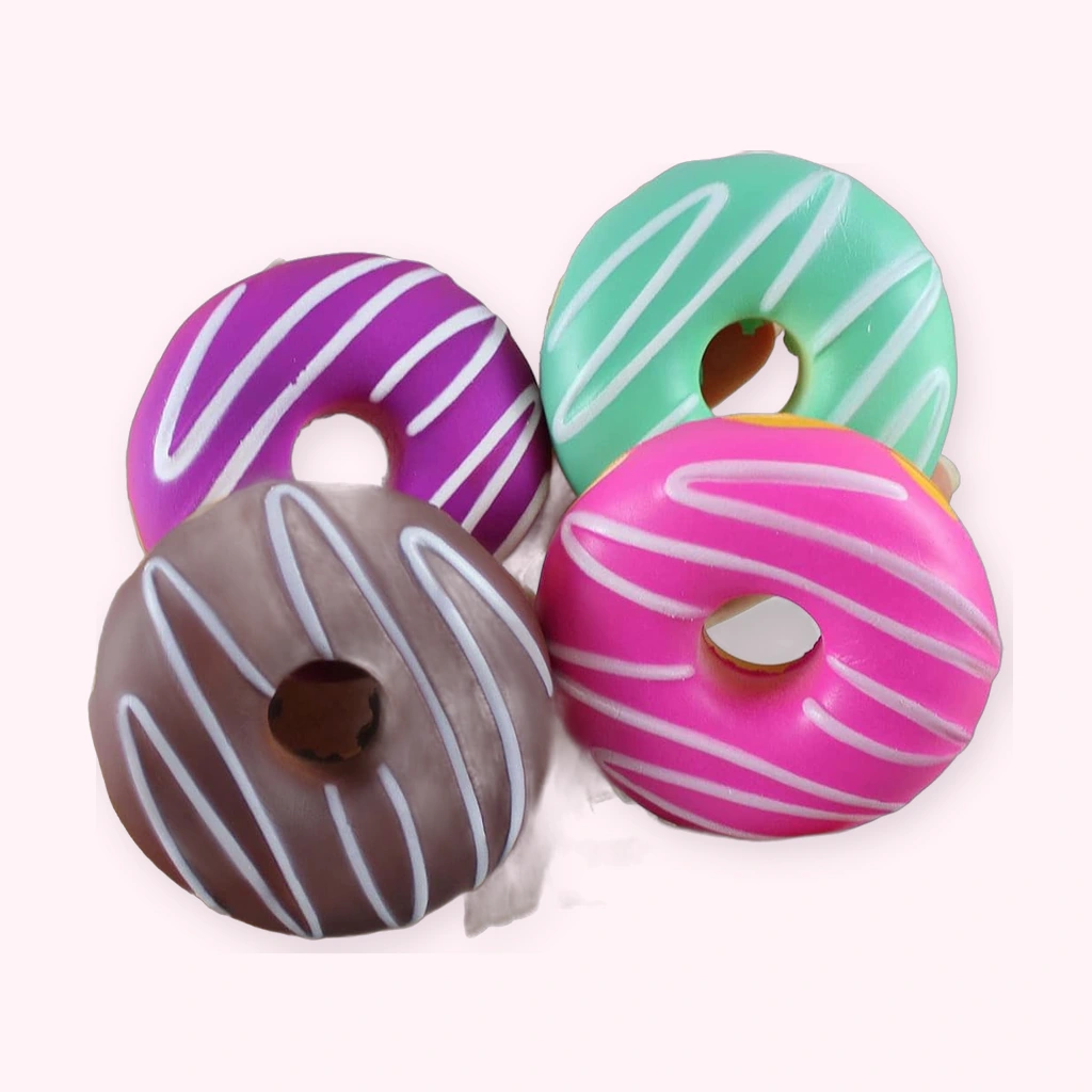 4 Pack Donut Squishy, Scented Slow-Rise Memory Foam