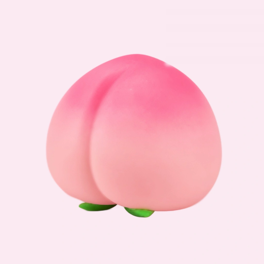 6 inch peach squishy jumbo soft squeeze desk stress toy