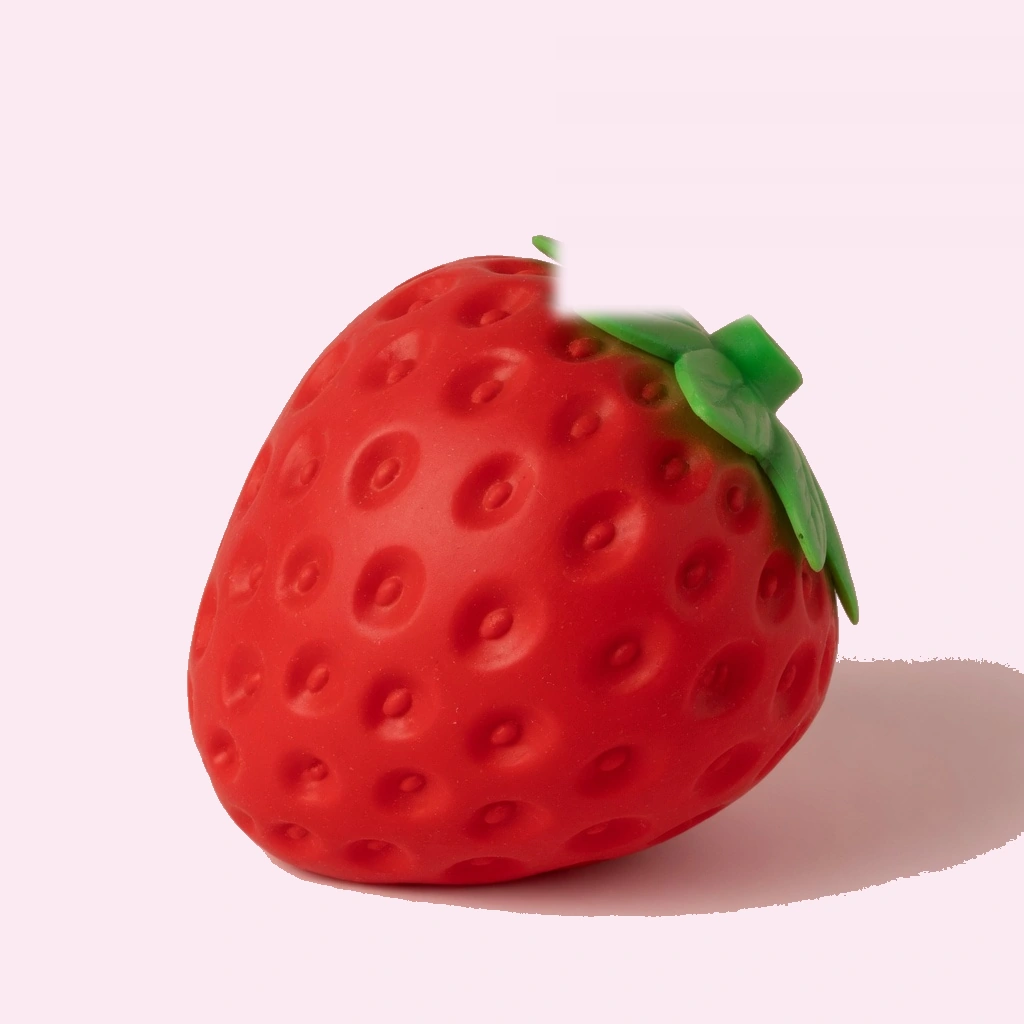 7 Inch Strawberry Squishy, Giant Two-Hand Squeeze Toy