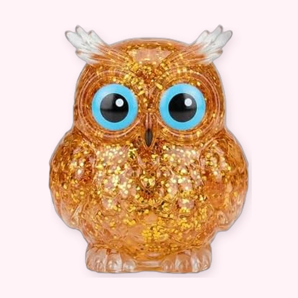 Amber Owl Squishy Slow Rising Sensory Fidget Toy for Kids