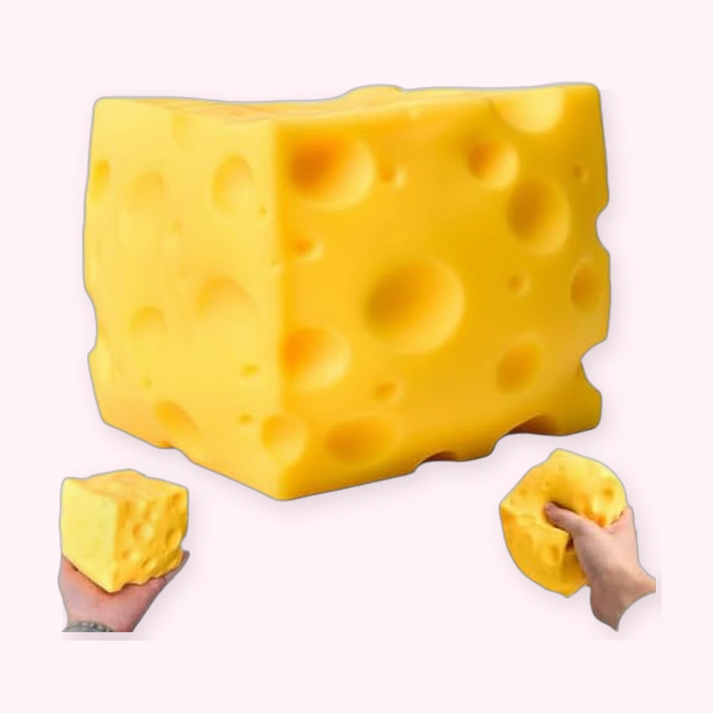 Big Cheese Squishy, Chunky Slow Rising Block to Squash