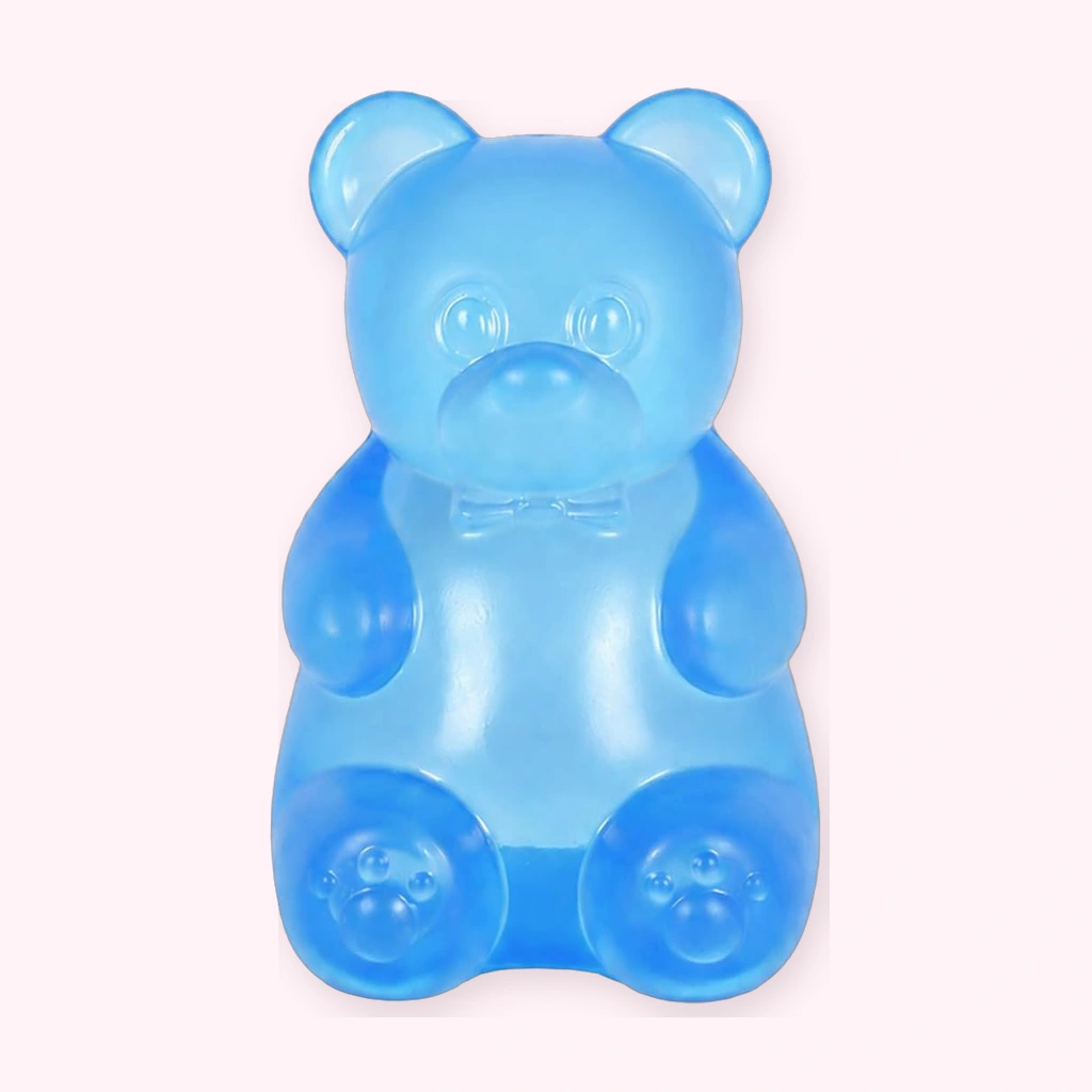 Blue Gummy Bear Squishy Slow Rising Foam Sensory Toy