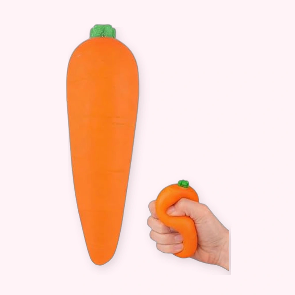 Carrot Orange gniotek wolno odzyskujący kształtujący zabawka stresująca sensorycznie