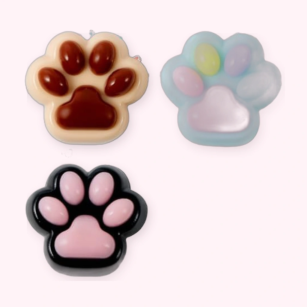 Cat Paw Mochi Squishy 4 Pack, Cute Squishy Fidget Toy