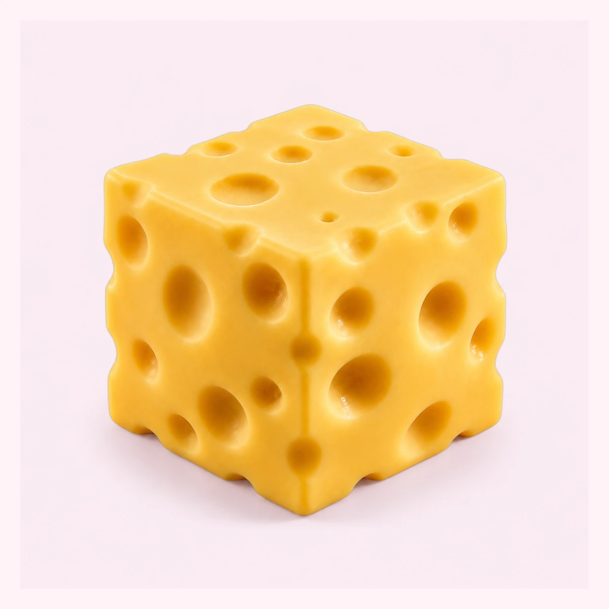 Cheese Block Squishy, Soft Squeezable Calm-Down Toy