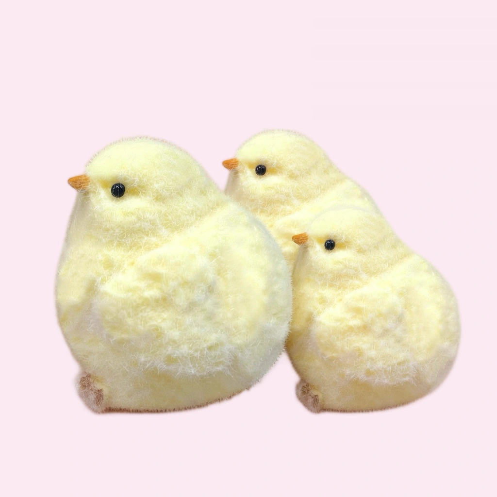 Chick Squishy Gift Set, 3 Soft Fuzzy Squeeze Stress Toys