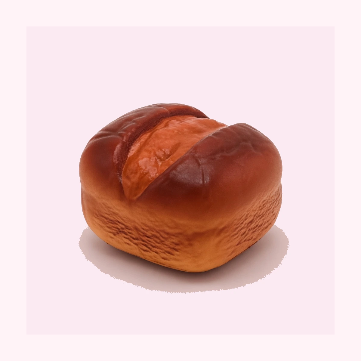 Chocolate Bread Squishy Cracked Roll Slow Rising Toy